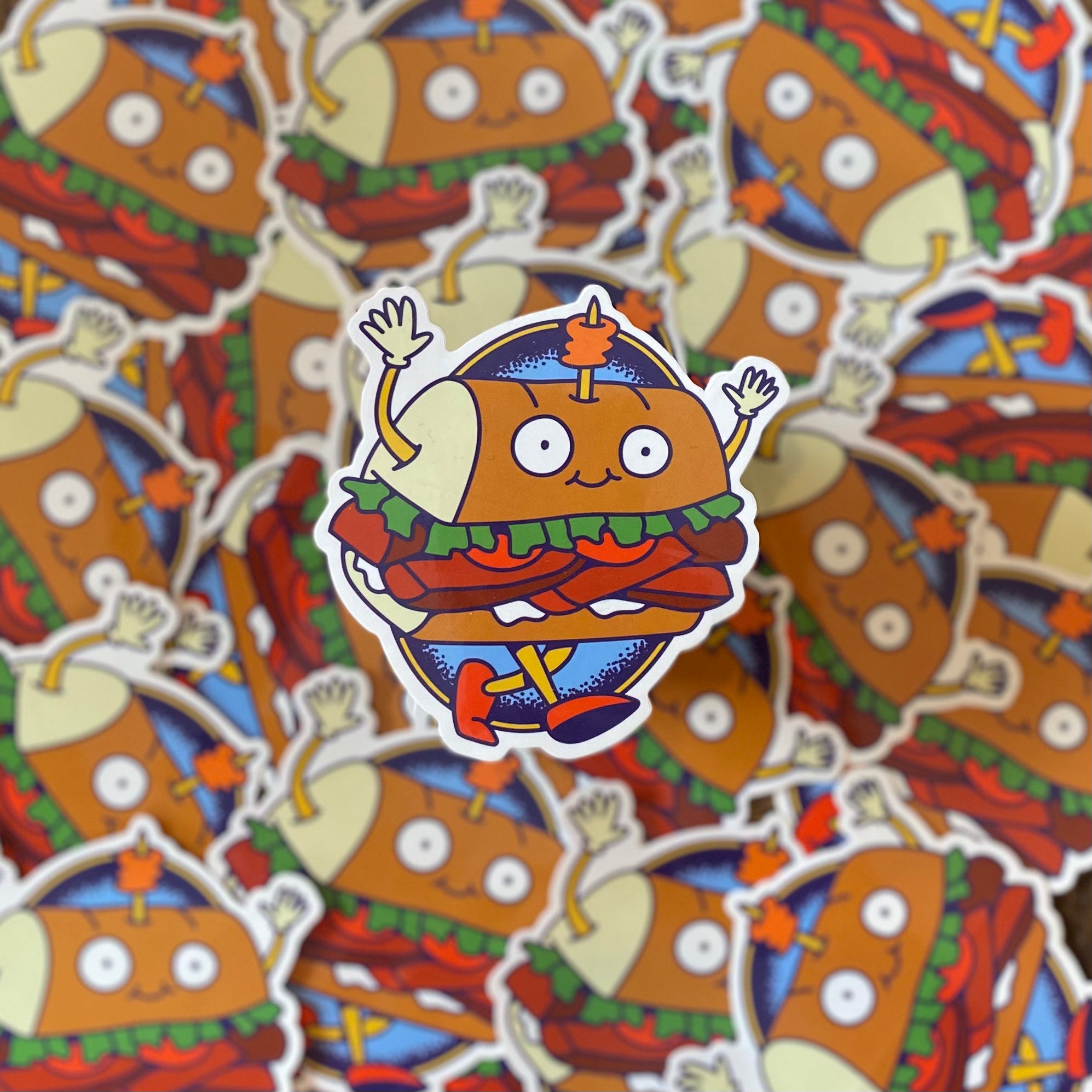 Blue Plate® Strolling Po'Boy Sticker