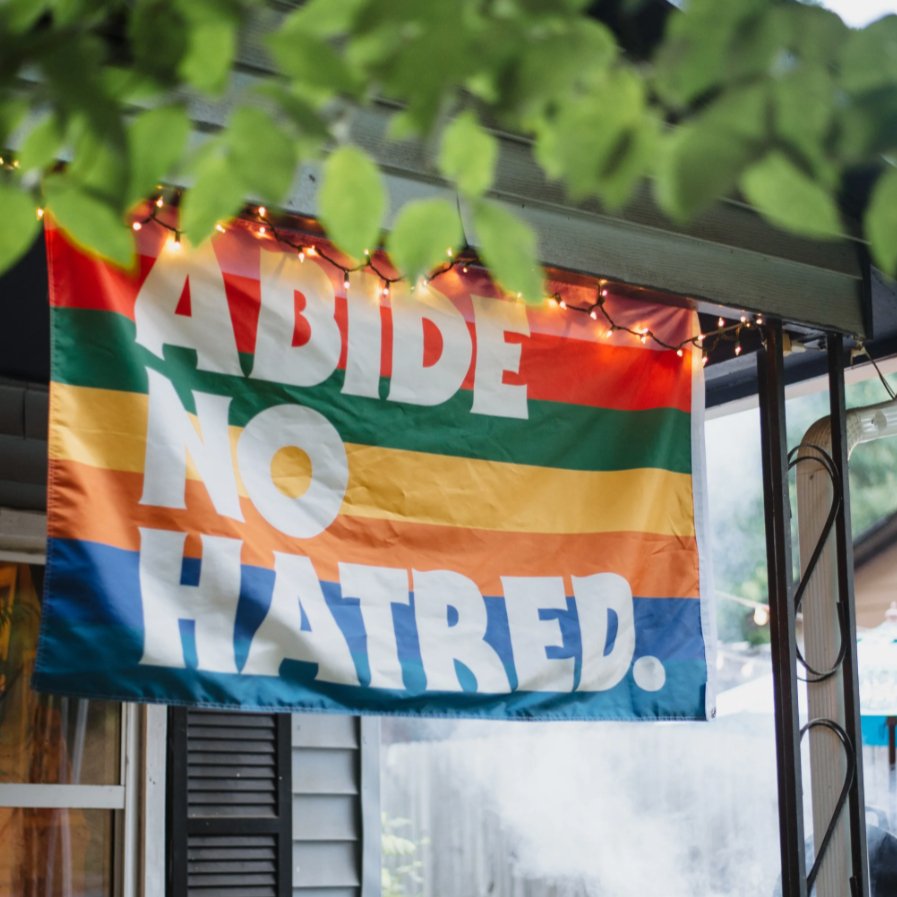 Abide No Hatred Flag - Dirty Coast
