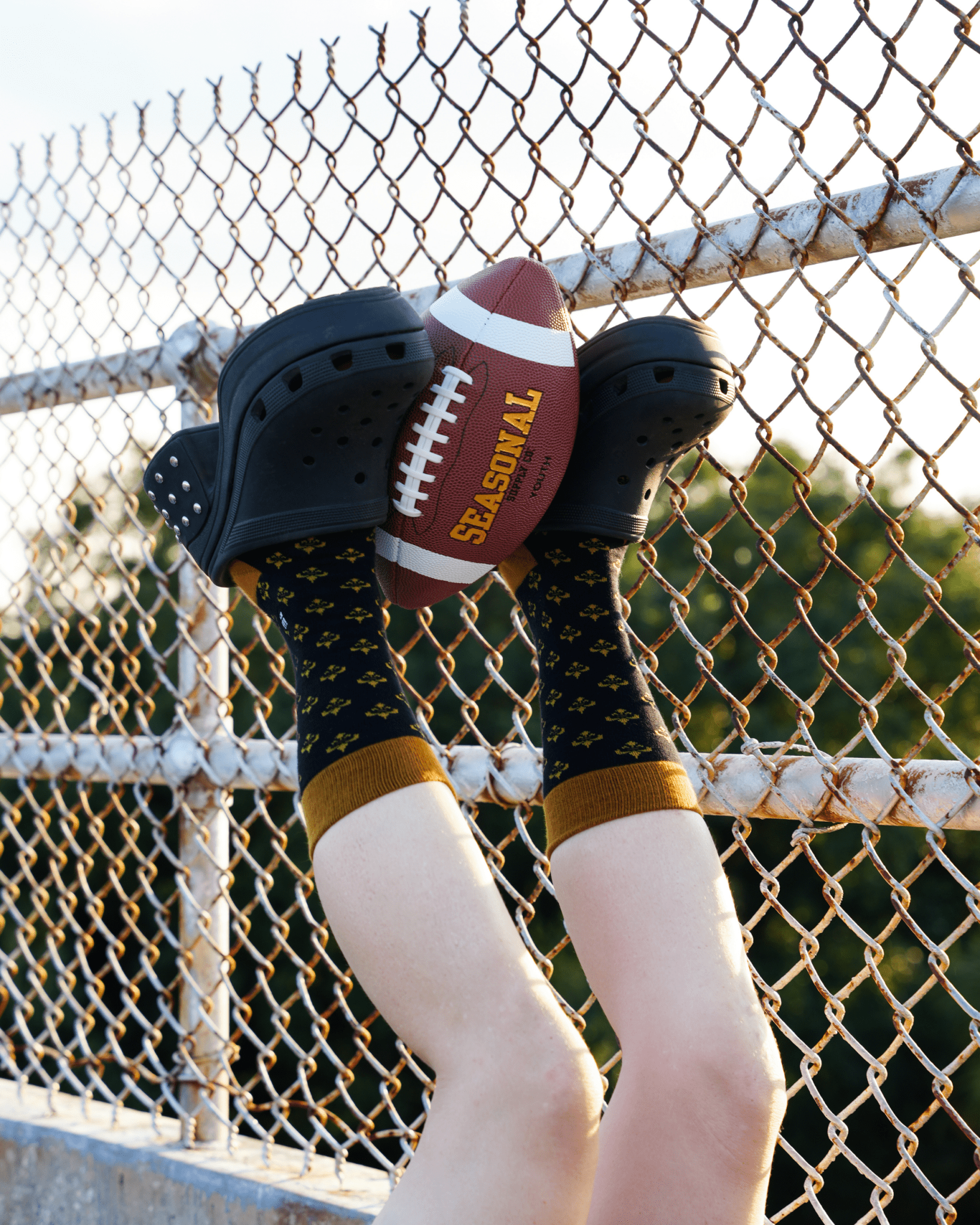 Black & Gold Fleur de Lis Socks by Bonfolk - Dirty Coast