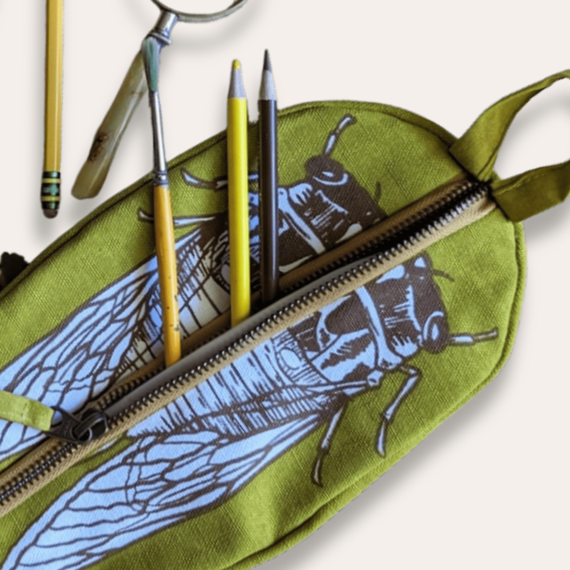Cicada Zipper Pouch - Dirty Coast