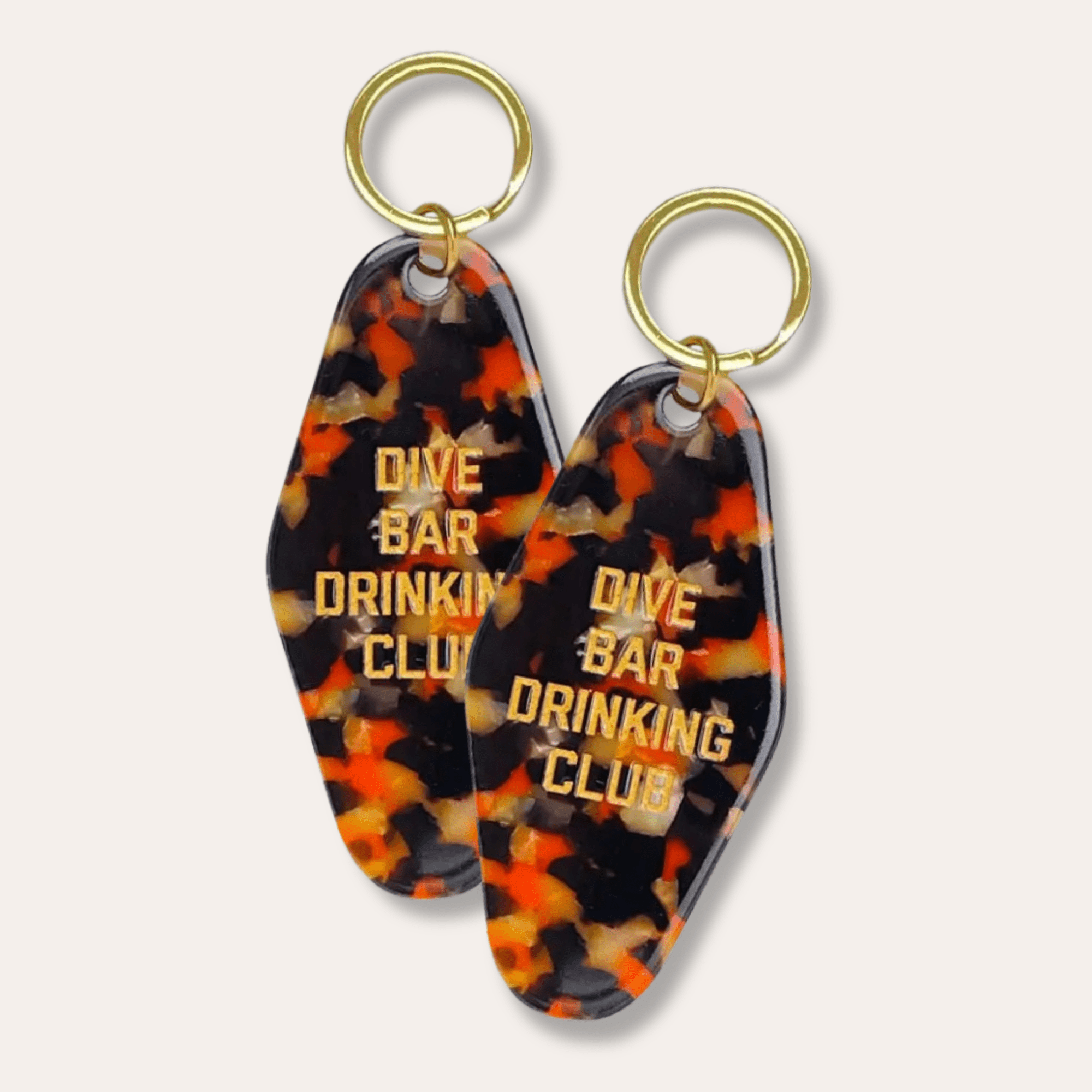 Dive Bar Drinking Club Motel Keychain - Dirty Coast