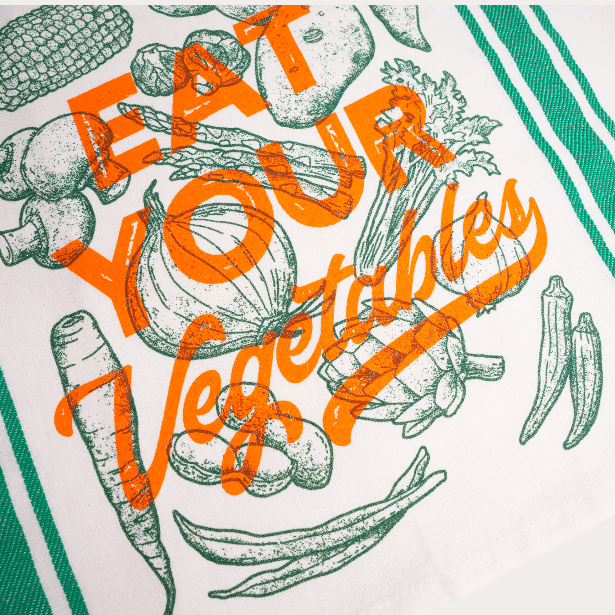 Eat Your Vegetables Tea Towel - Dirty Coast