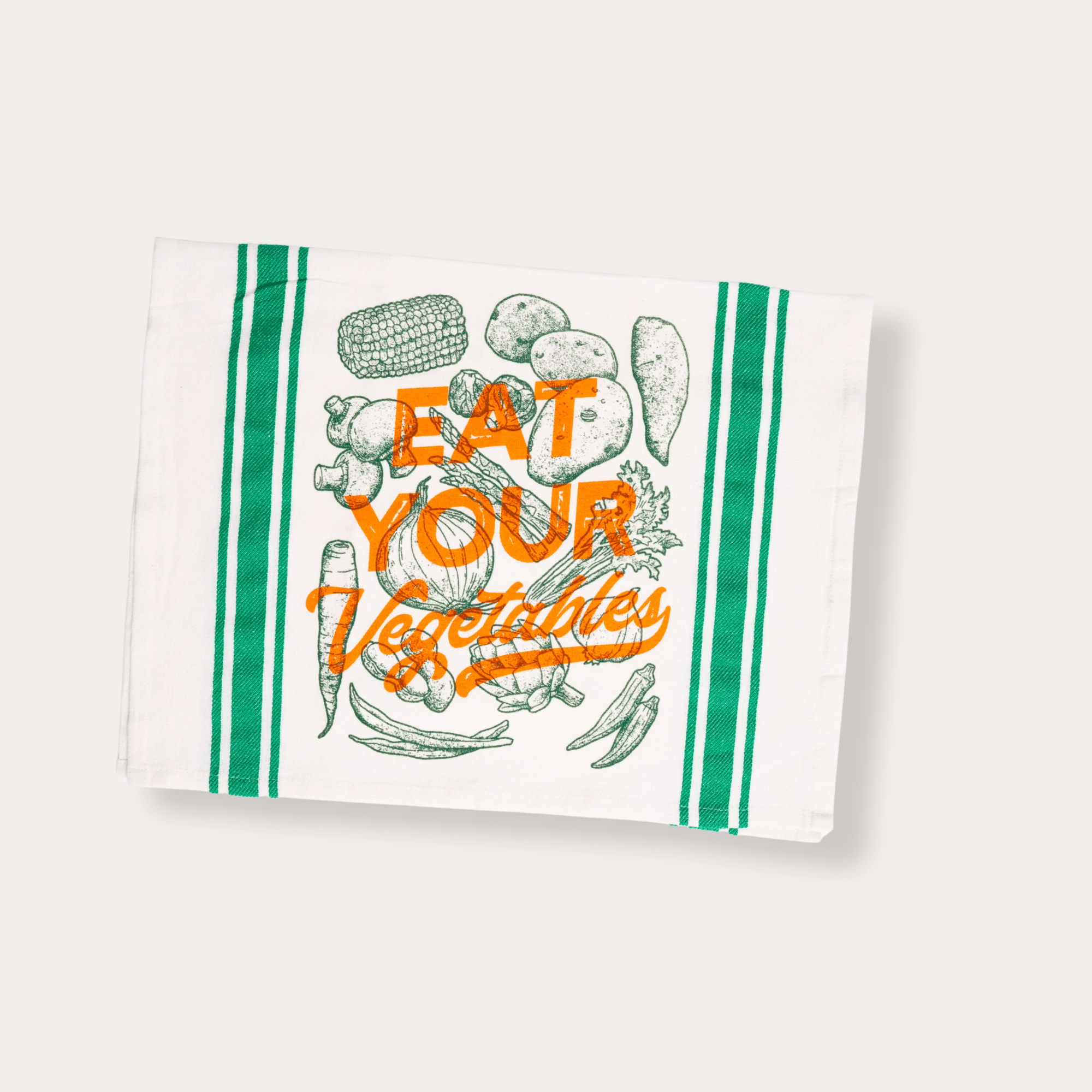 Eat Your Vegetables Tea Towel - Dirty Coast