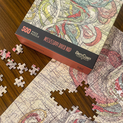 Fisk Map 500 Piece Puzzle - Dirty Coast