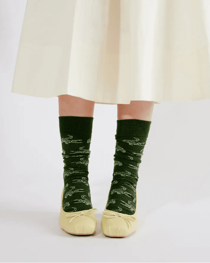 Green Gator Socks by Bonfolk - Dirty Coast