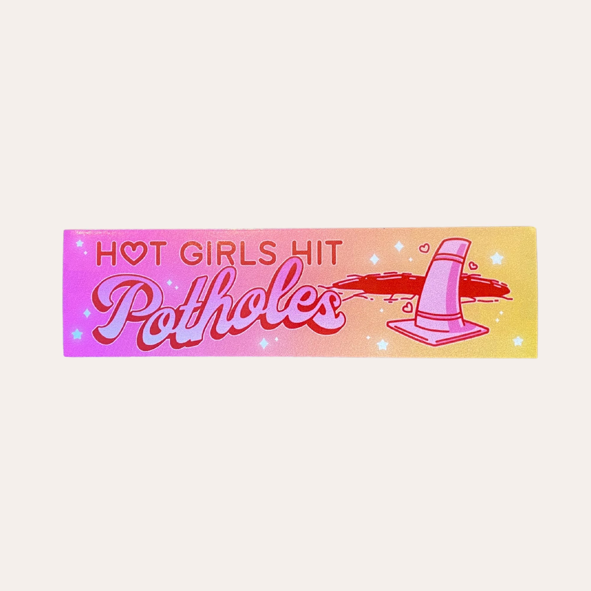 Hot Girls Hit Potholes Car Magnet - Dirty Coast