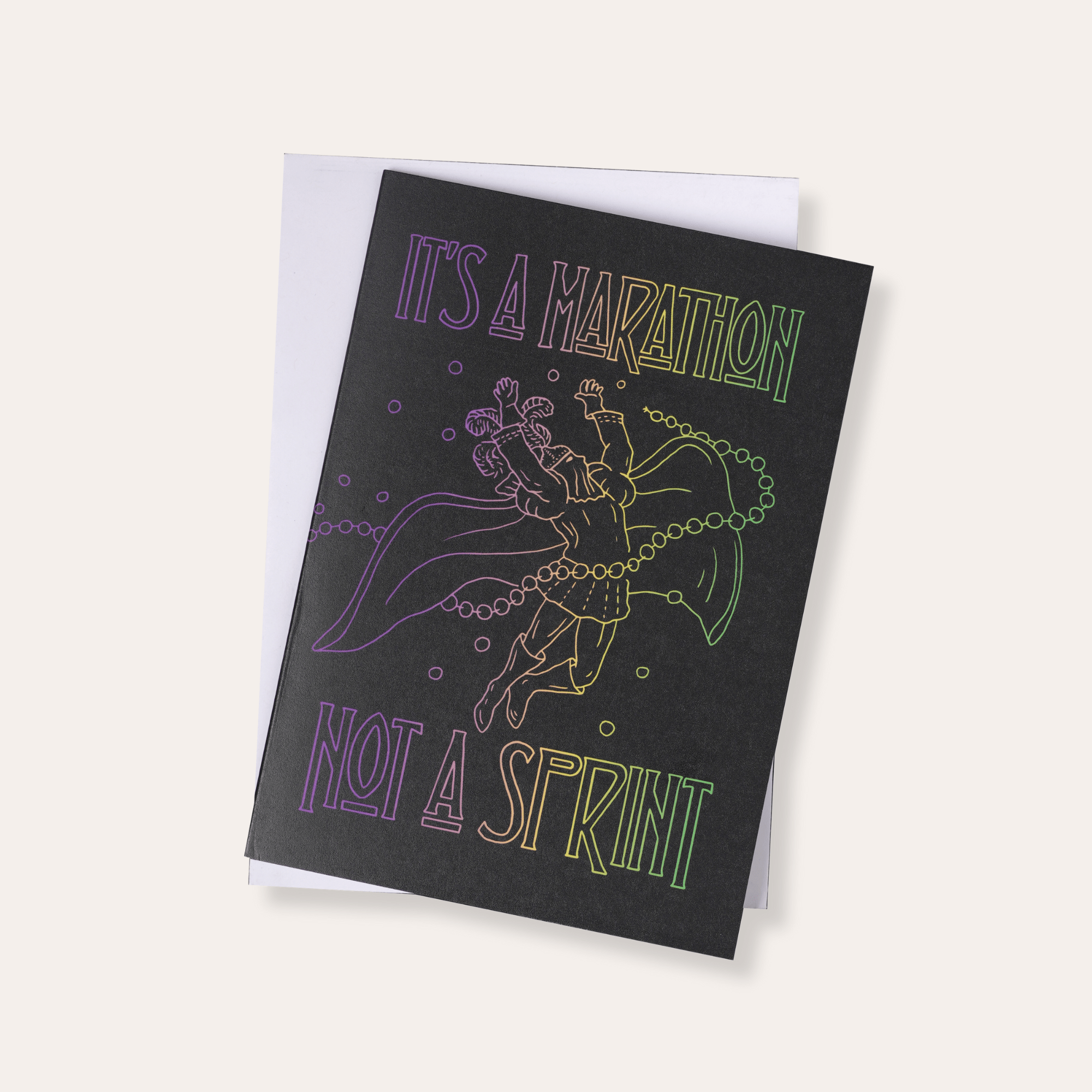 It's A Marathon Greeting Card - Dirty Coast