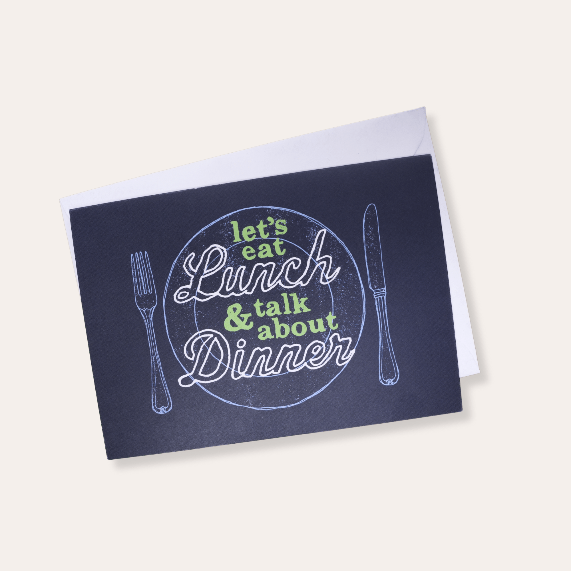 Let's Eat Lunch Greeting Card - Dirty Coast