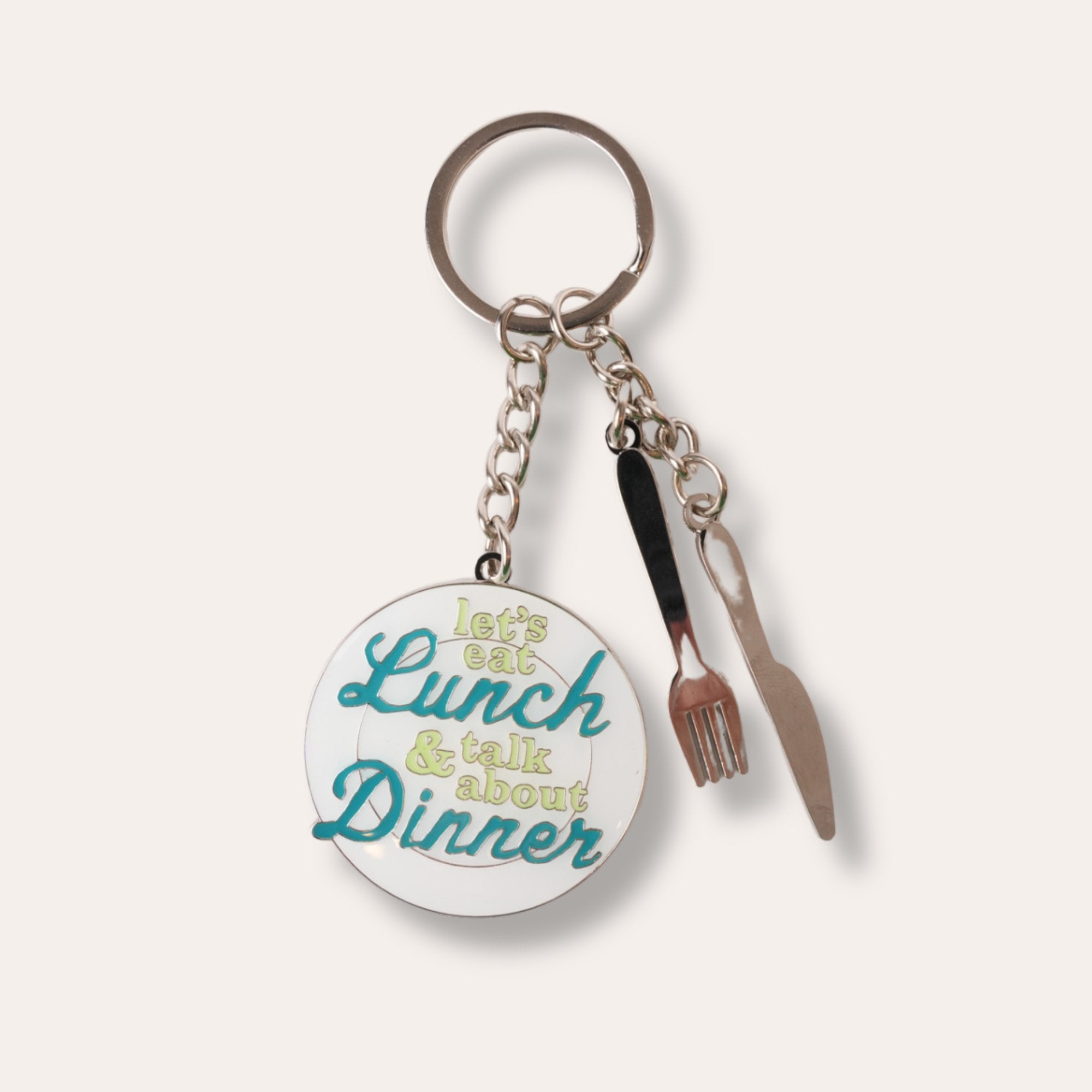 Let's Eat Lunch & Talk About Dinner Keychain - Dirty Coast