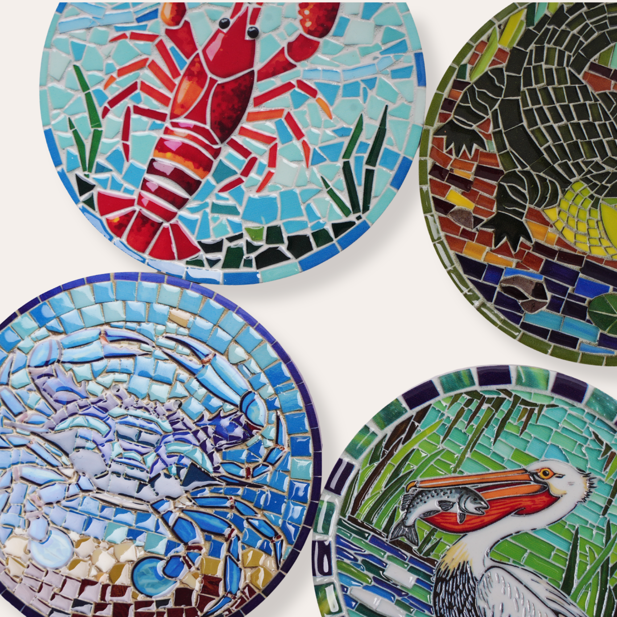 Louisiana Wildlife Coaster Set - Dirty Coast