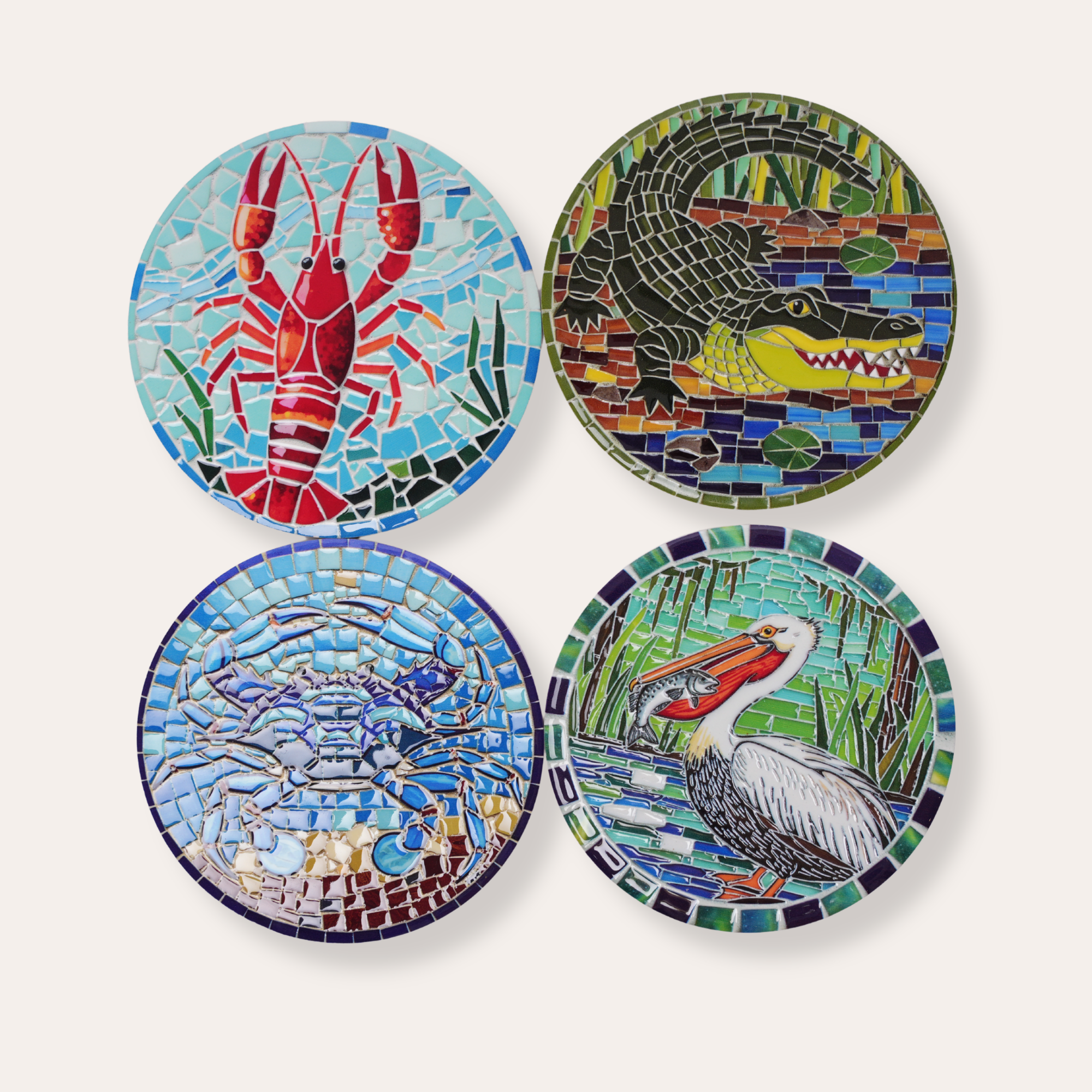 Louisiana Wildlife Coaster Set - Dirty Coast