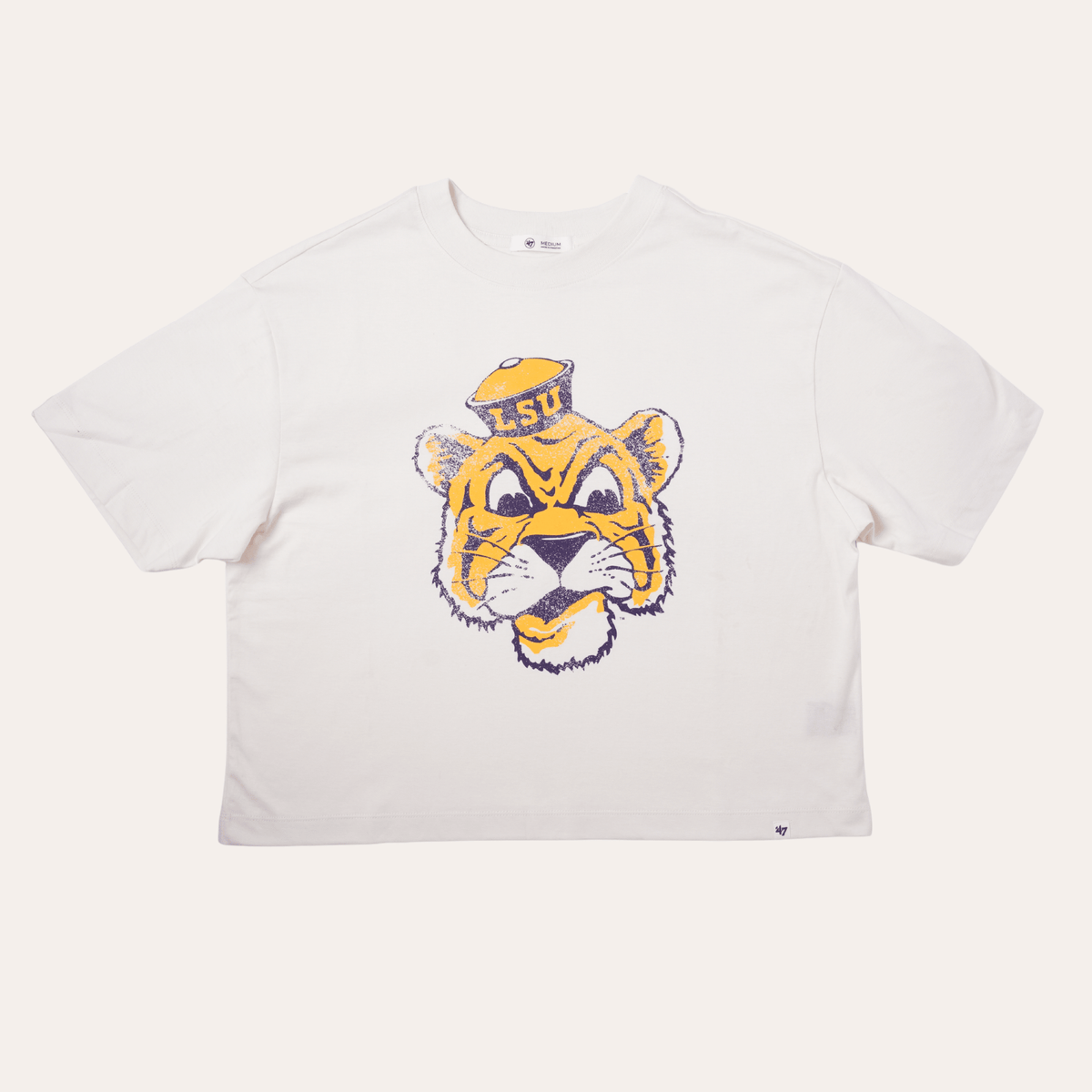 LSU Vintage Tiger Crop by '47 Brand - Dirty Coast