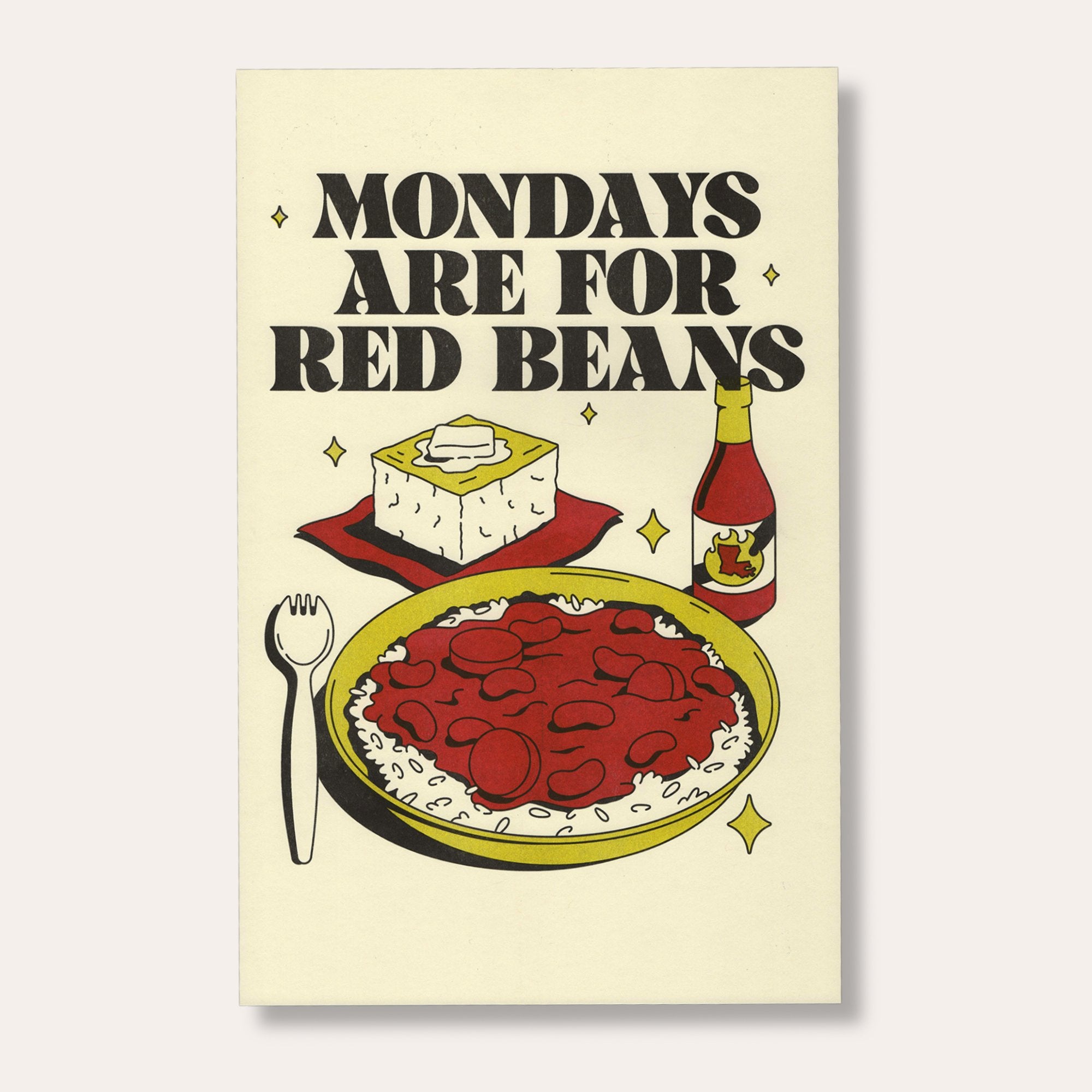 Mondays Are For Red Beans Print - Dirty Coast