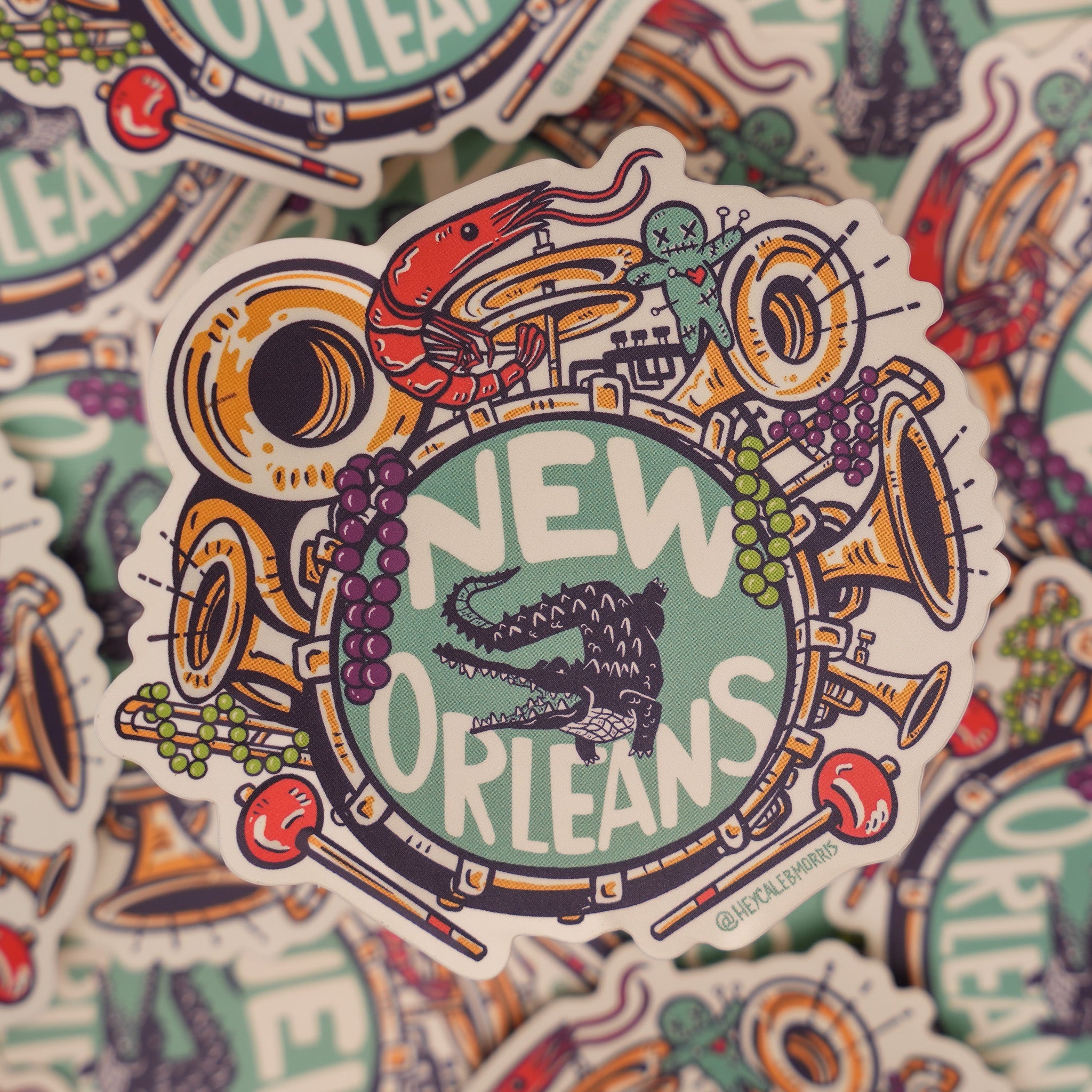 New Orleans Collage Sticker - Dirty Coast