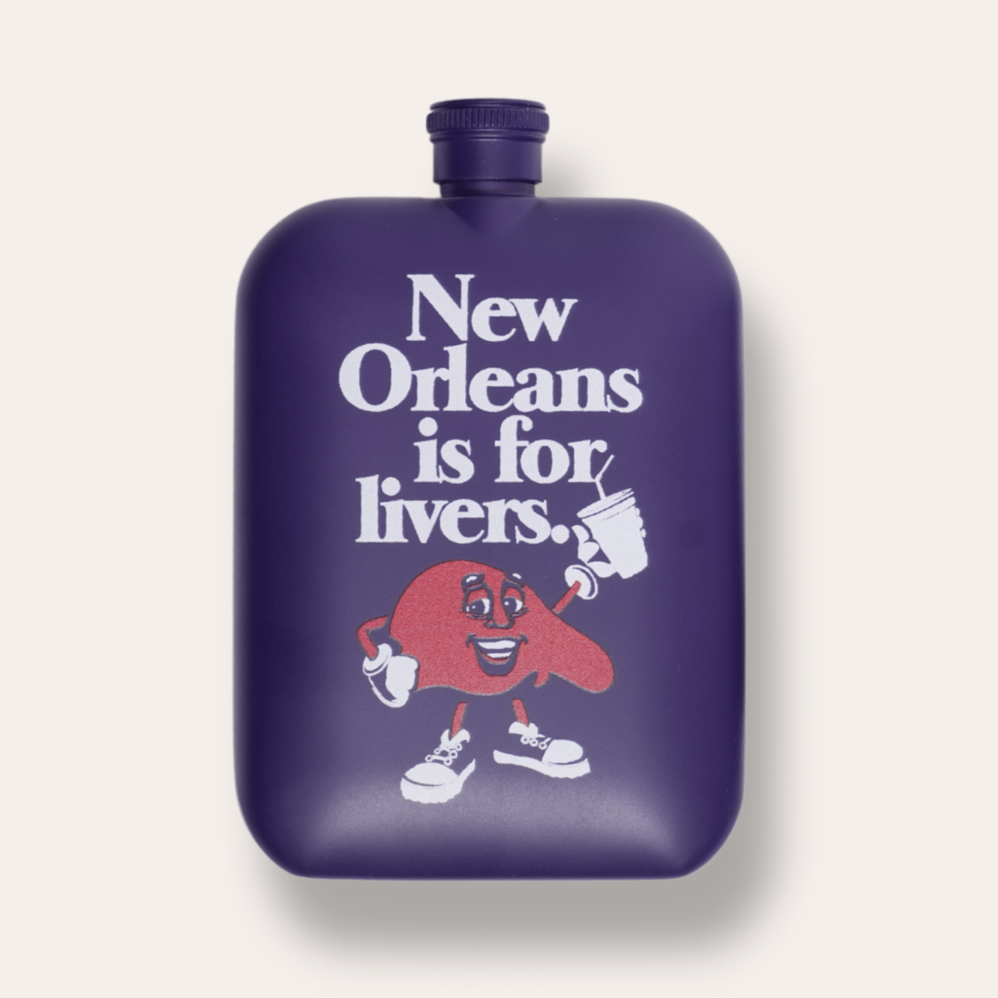 New Orleans Is For Livers Flask - Dirty Coast
