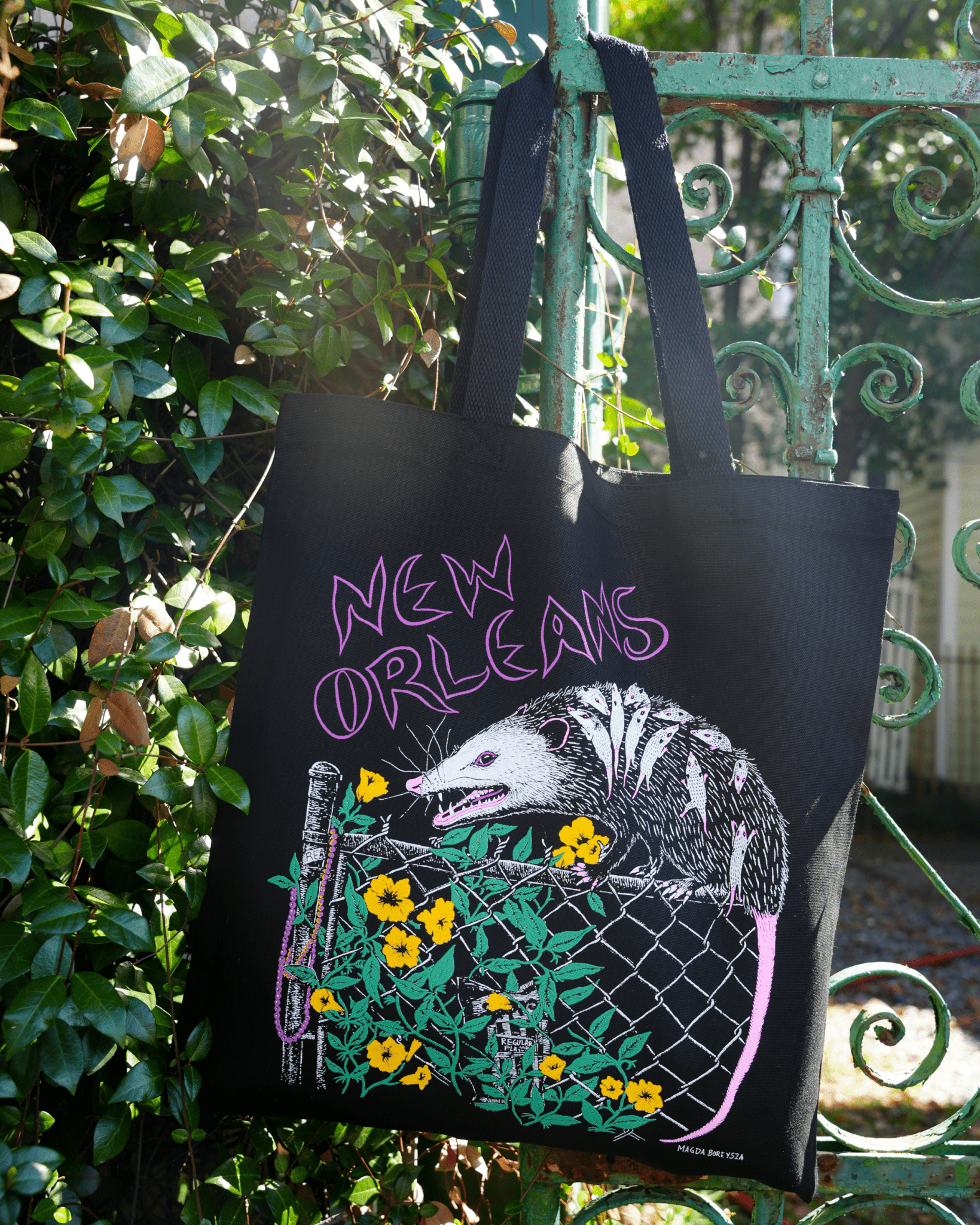 New Orleans Possum Tote Bag - Dirty Coast