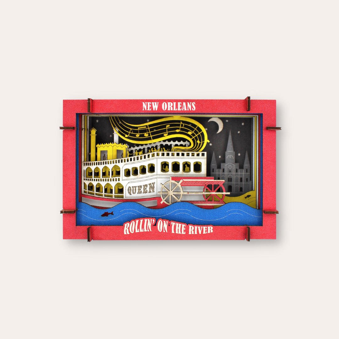 New Orleans Riverboat 3D Diorama - Dirty Coast