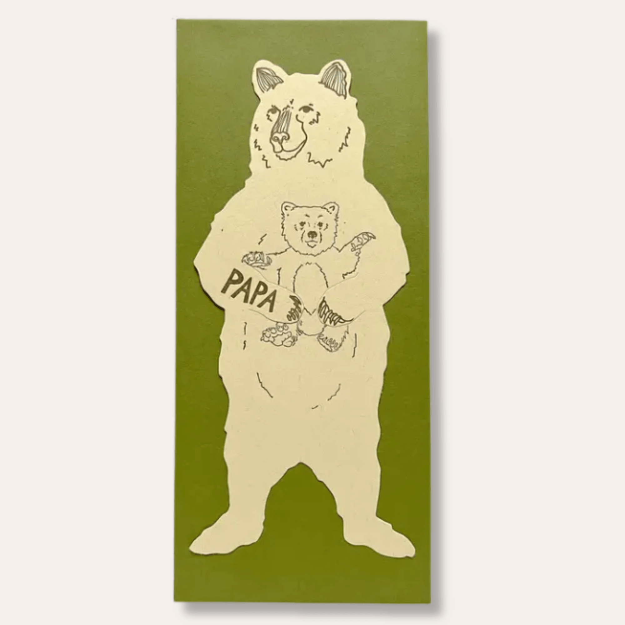 Papa Bear Gift Greeting Card - Dirty Coast