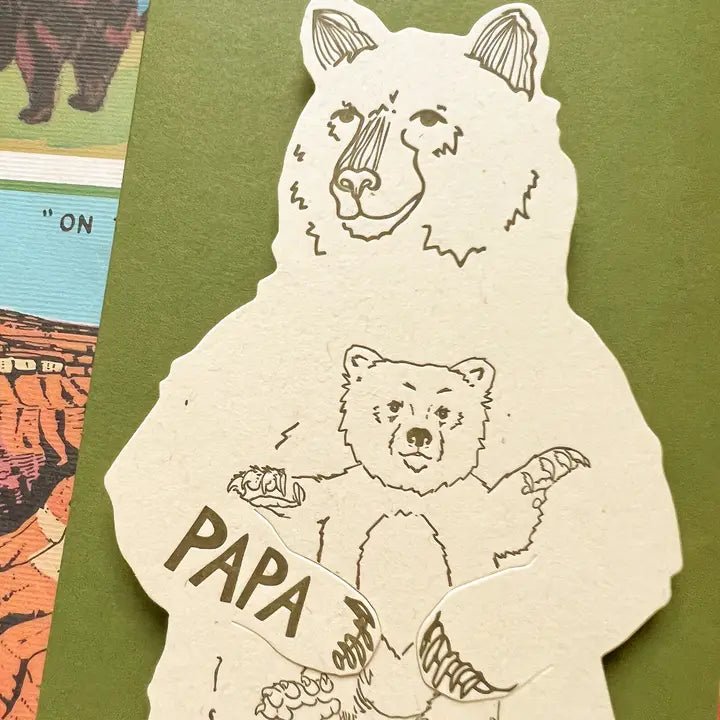 Papa Bear Gift Greeting Card - Dirty Coast