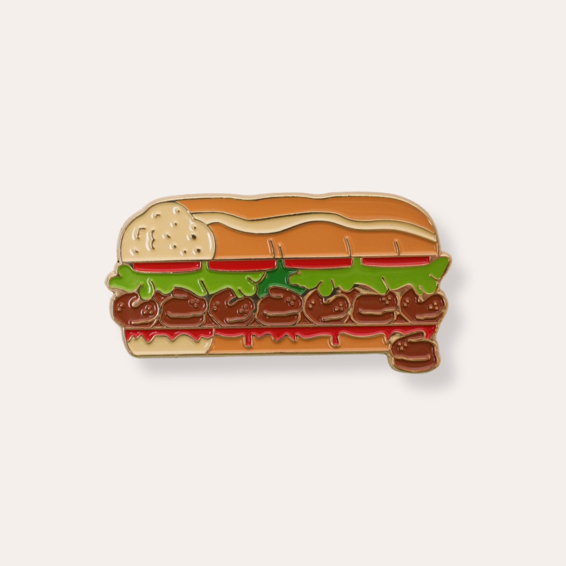 Po'Boy Enamel Magnet - Dirty Coast