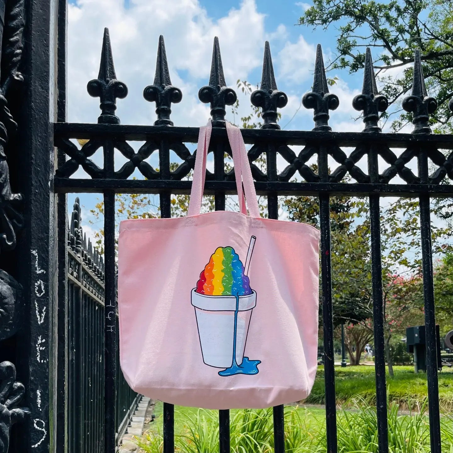 Rainbow Snoball Tote Bag - Dirty Coast