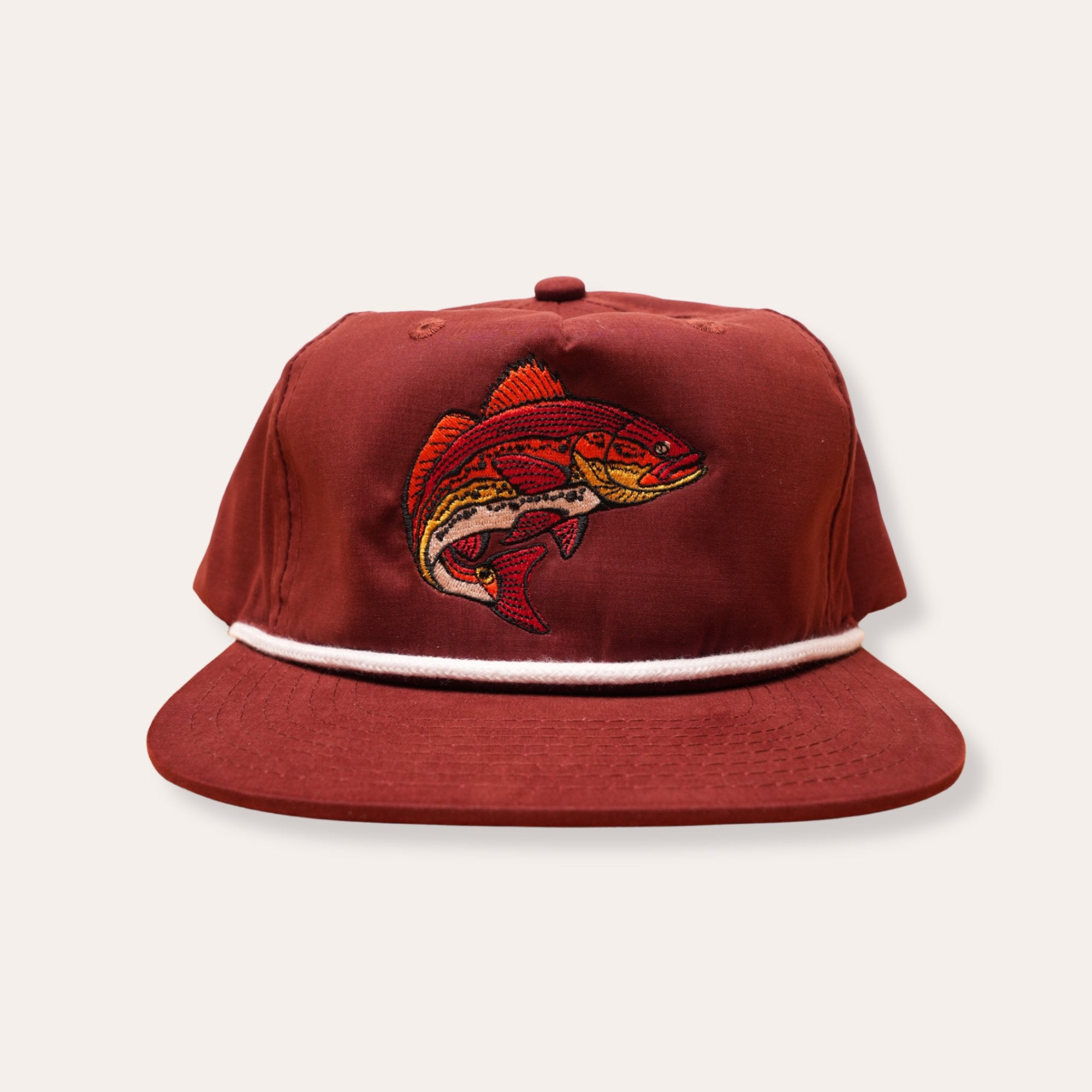 Redfish Rope Hat - Maroon - Dirty Coast