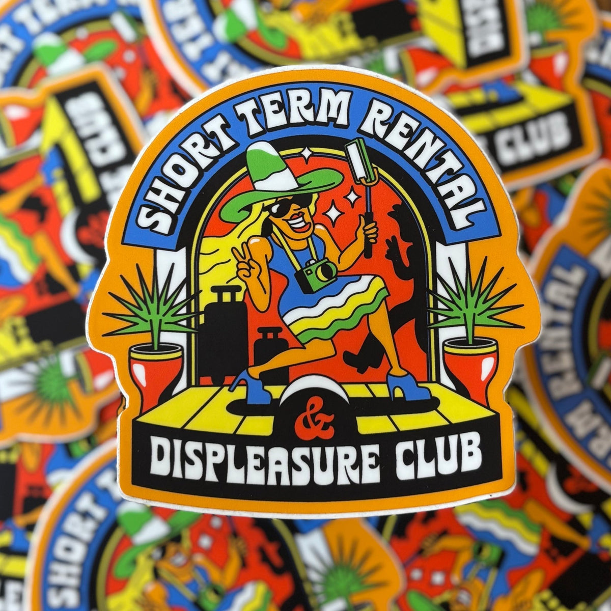 Short Term Rental & Displeasure Club Sticker