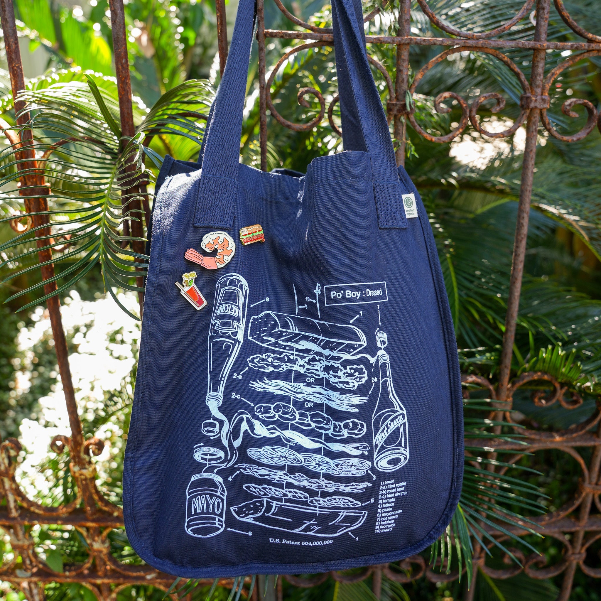 The Po'Boy Patent Tote - Dirty Coast