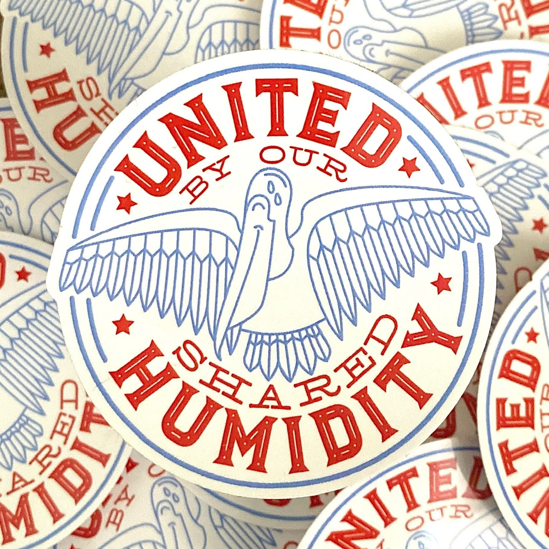 United By Our Shared Humidity Sticker - Dirty Coast