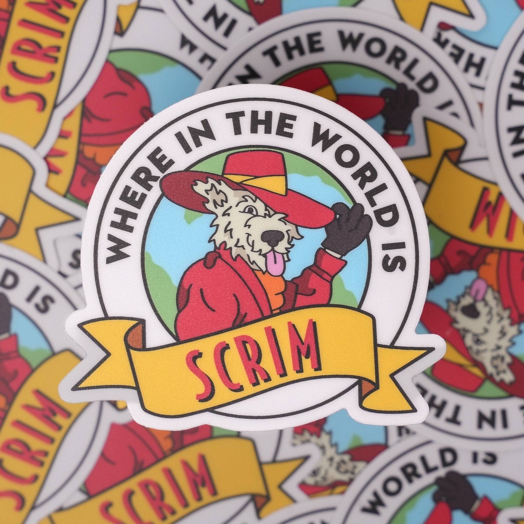 Where In The World Is Scrim Sticker - Dirty Coast