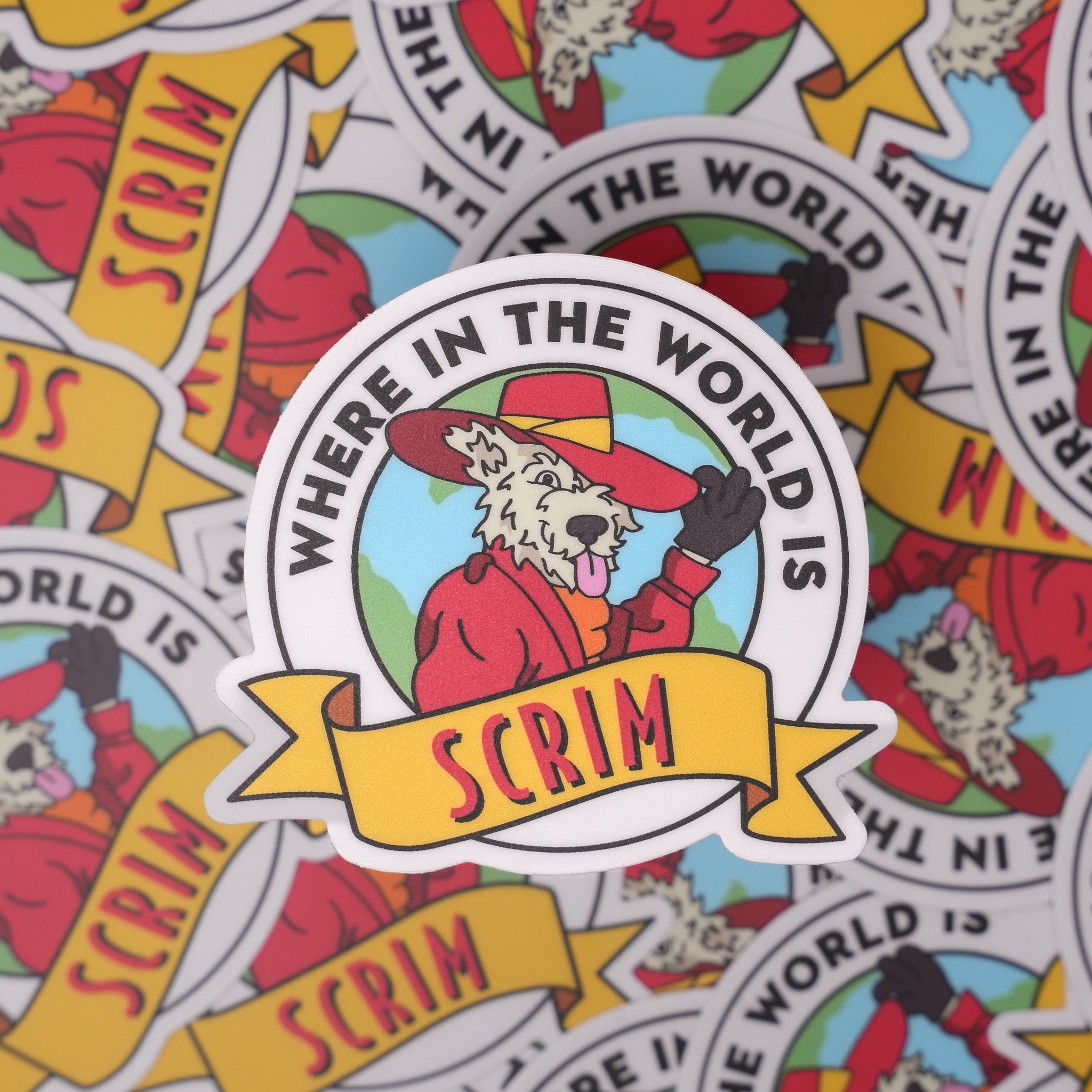 Where In The World Is Scrim Sticker - Dirty Coast