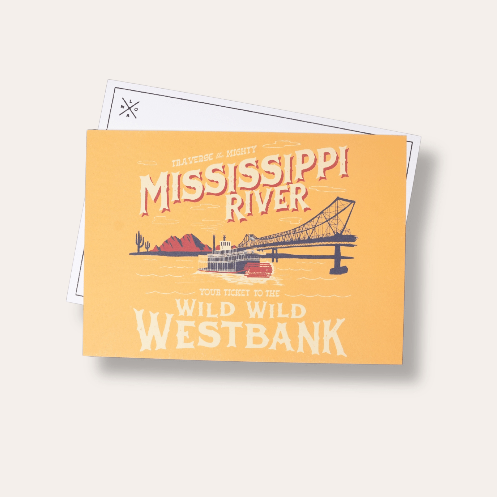 Wish Y'all Were Here Westbank Postcard - Dirty Coast