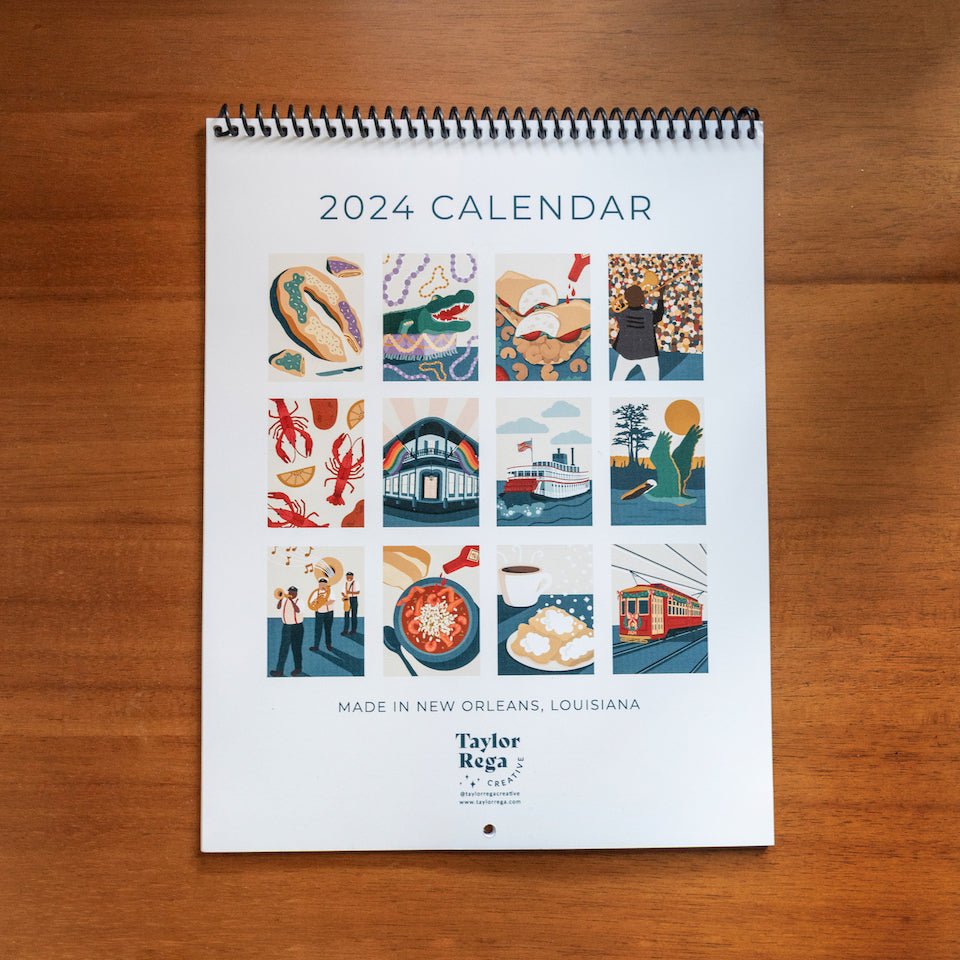 2024 NOLA Calendar by Taylor Rega - Dirty Coast