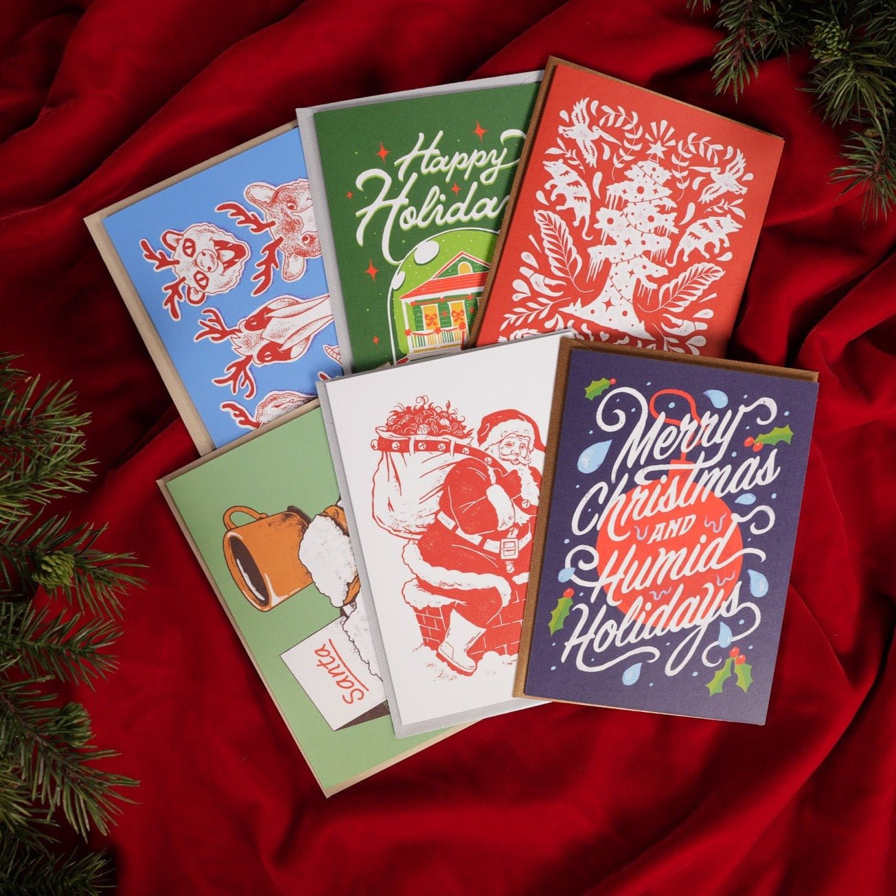 Beignets For Santa Greeting Card - Dirty Coast Press