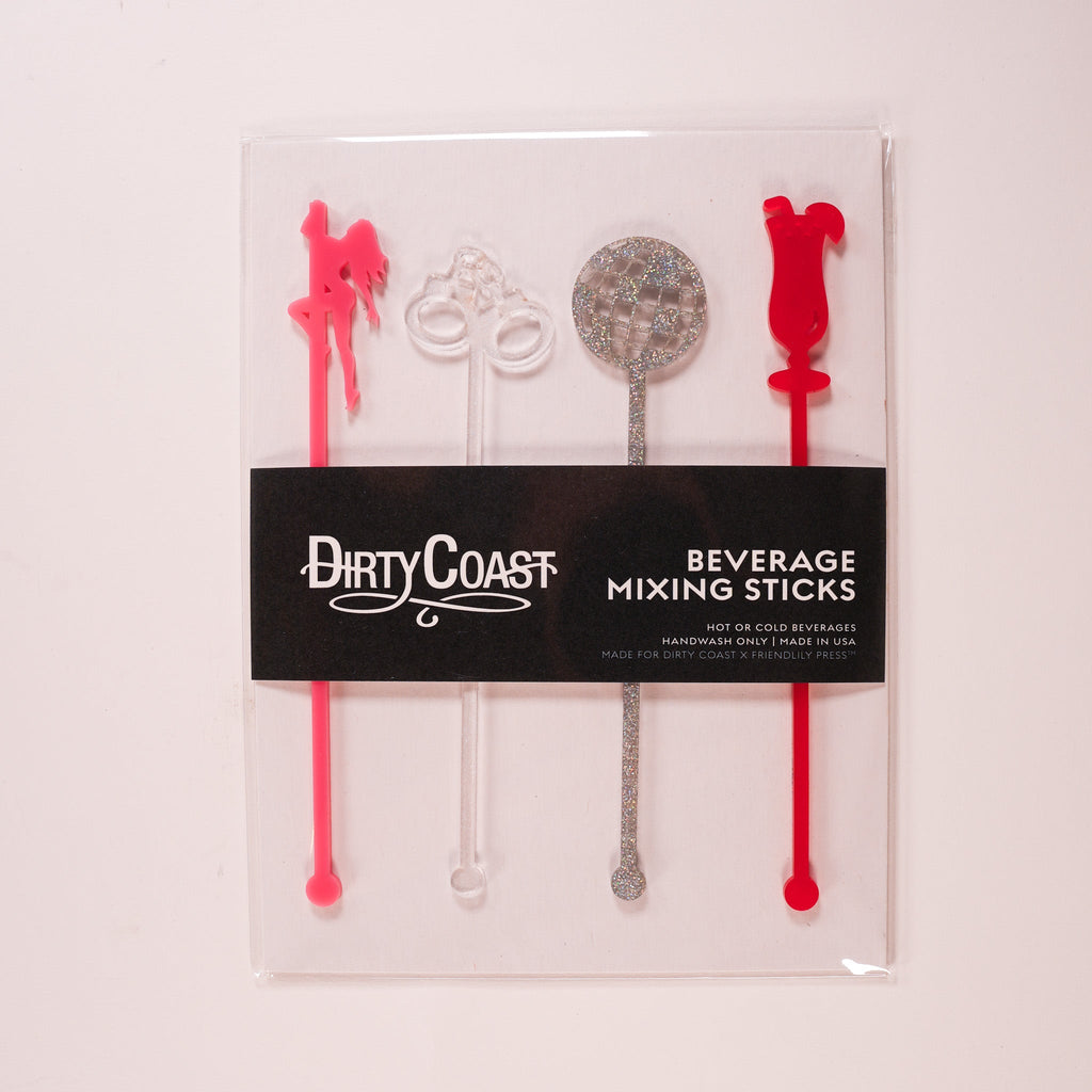 Drink Stirrer Sets by Friendlily Press Candy Cart