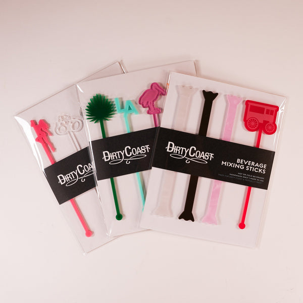 Drink Stirrer Sets by Friendlily Press La Tropics