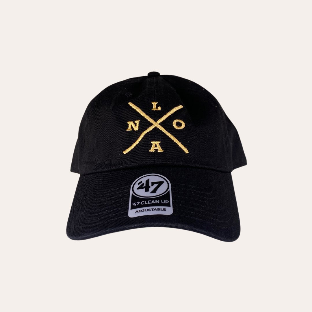 Black NOLA X Dad Hat by '47 Brands - Dirty Coast