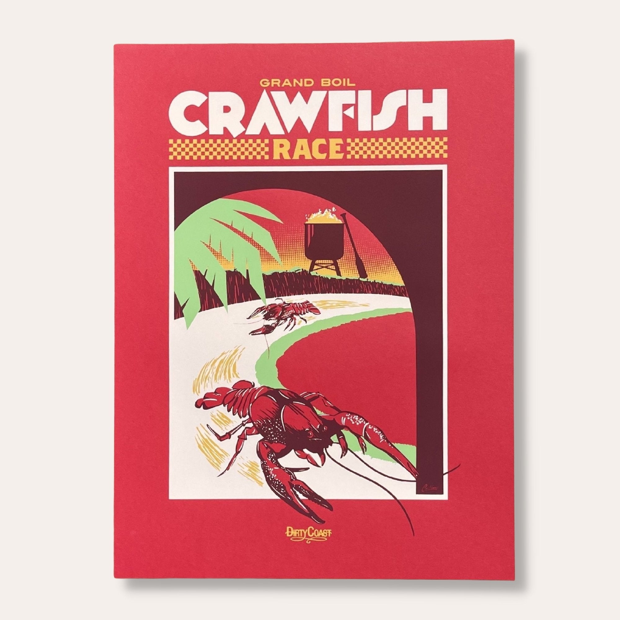 Grand Boil Crawfish Race Print - Dirty Coast Press