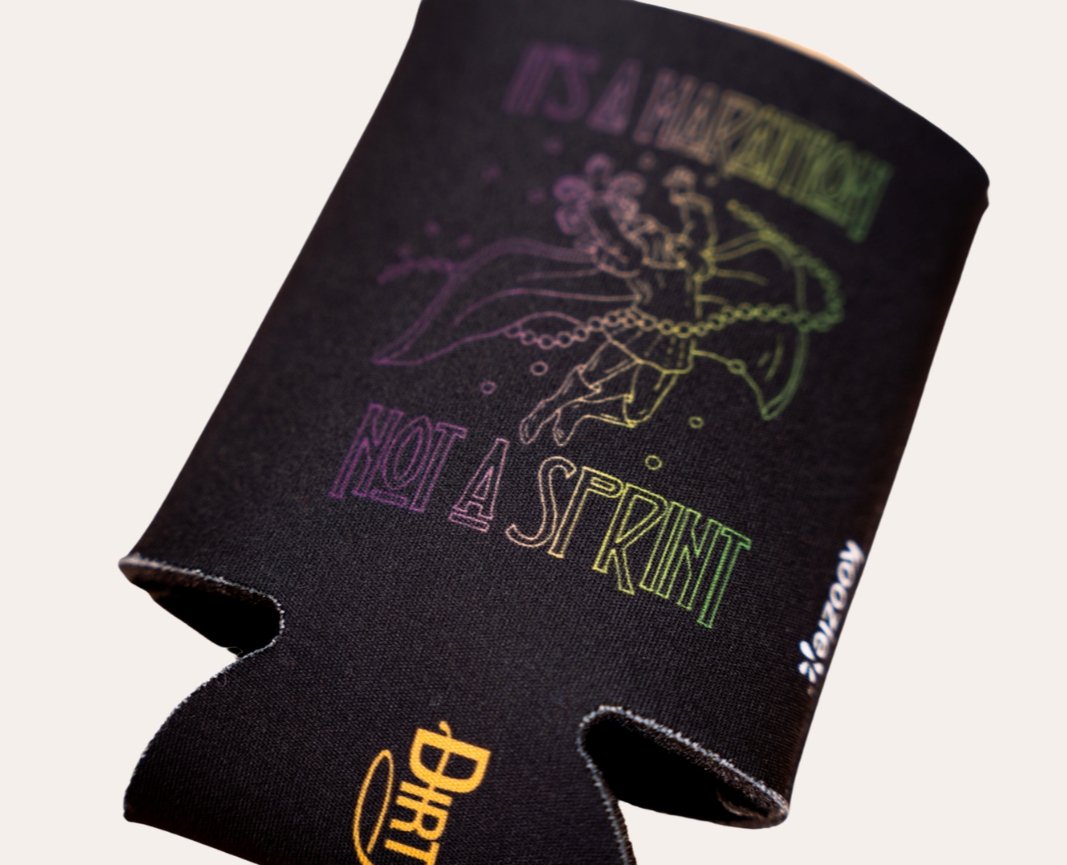 It's A Marathon Not A Sprint Koozie - Dirty Coast Press