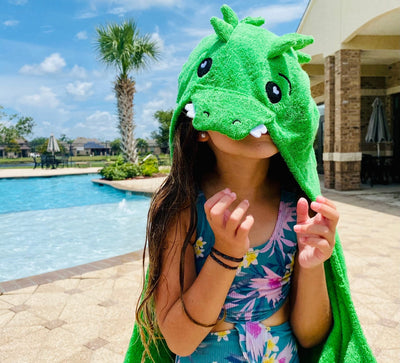 Kids Gator Hooded Towel - Dirty Coast Press