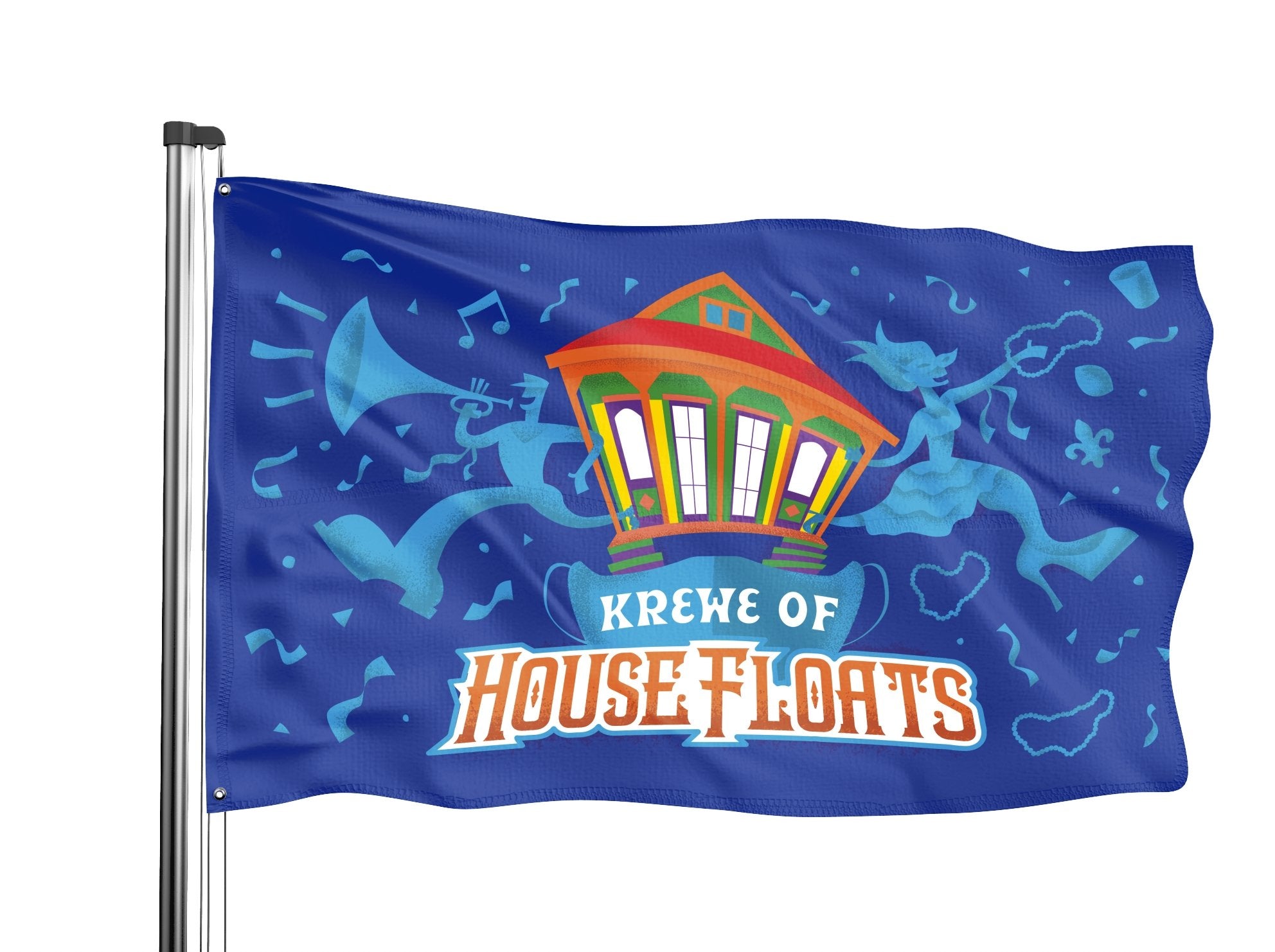 Krewe of House Floats Flag - Dirty Coast Press