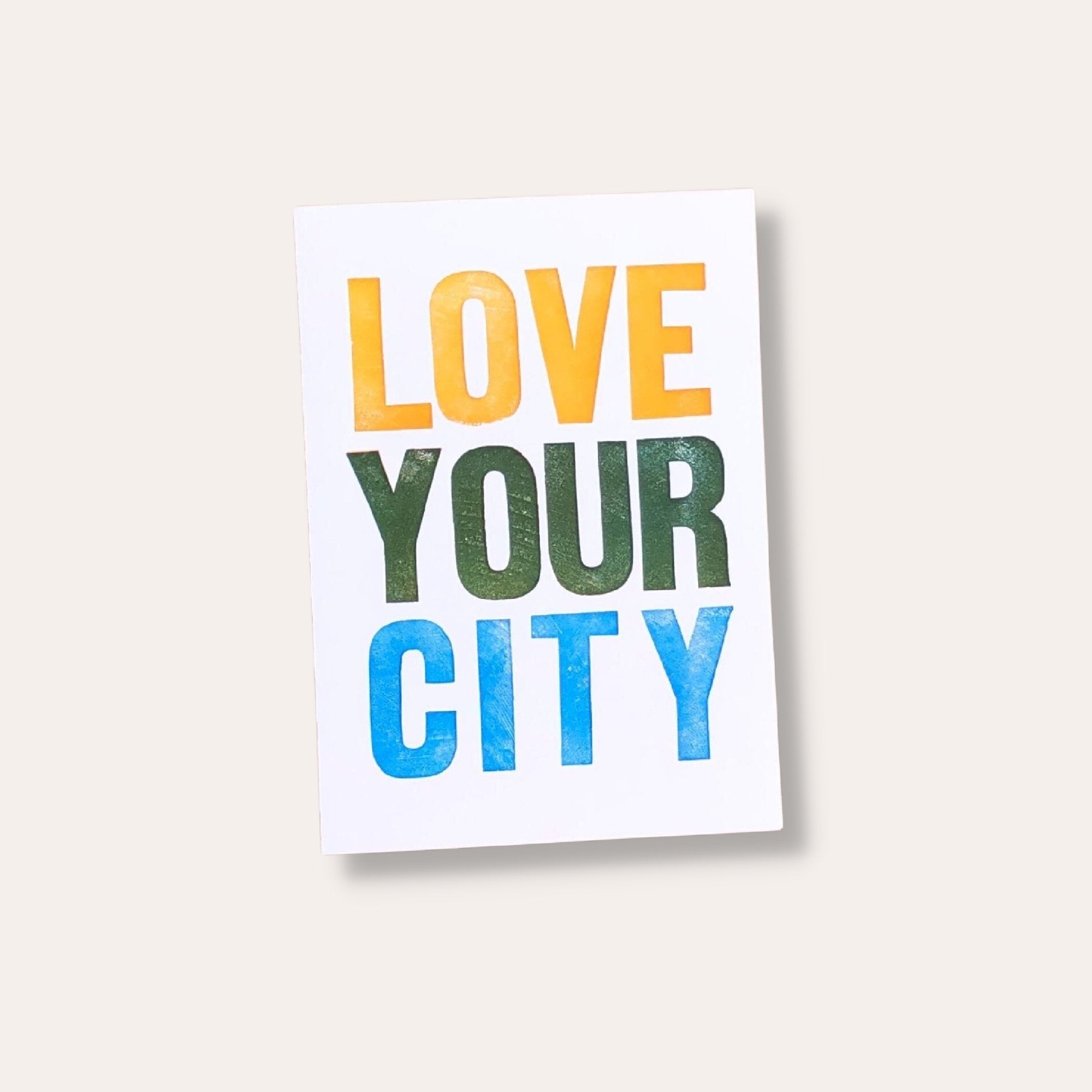 Love Your City Greeting Card - Dirty Coast Press