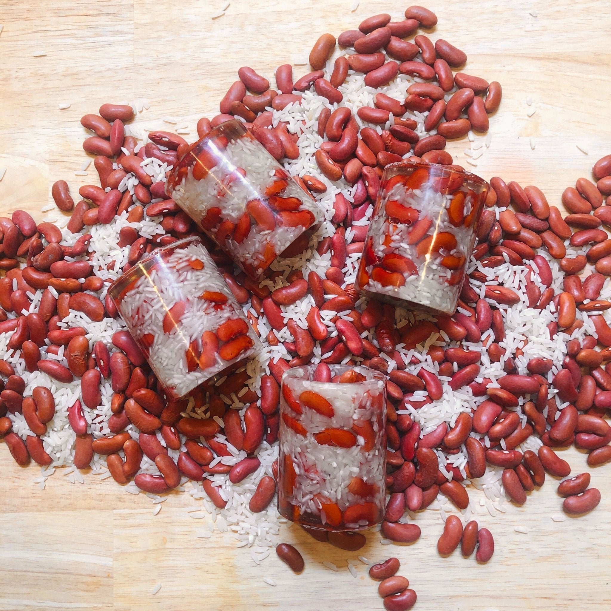 Red Beans & Rice Shot Glass - Dirty Coast Press