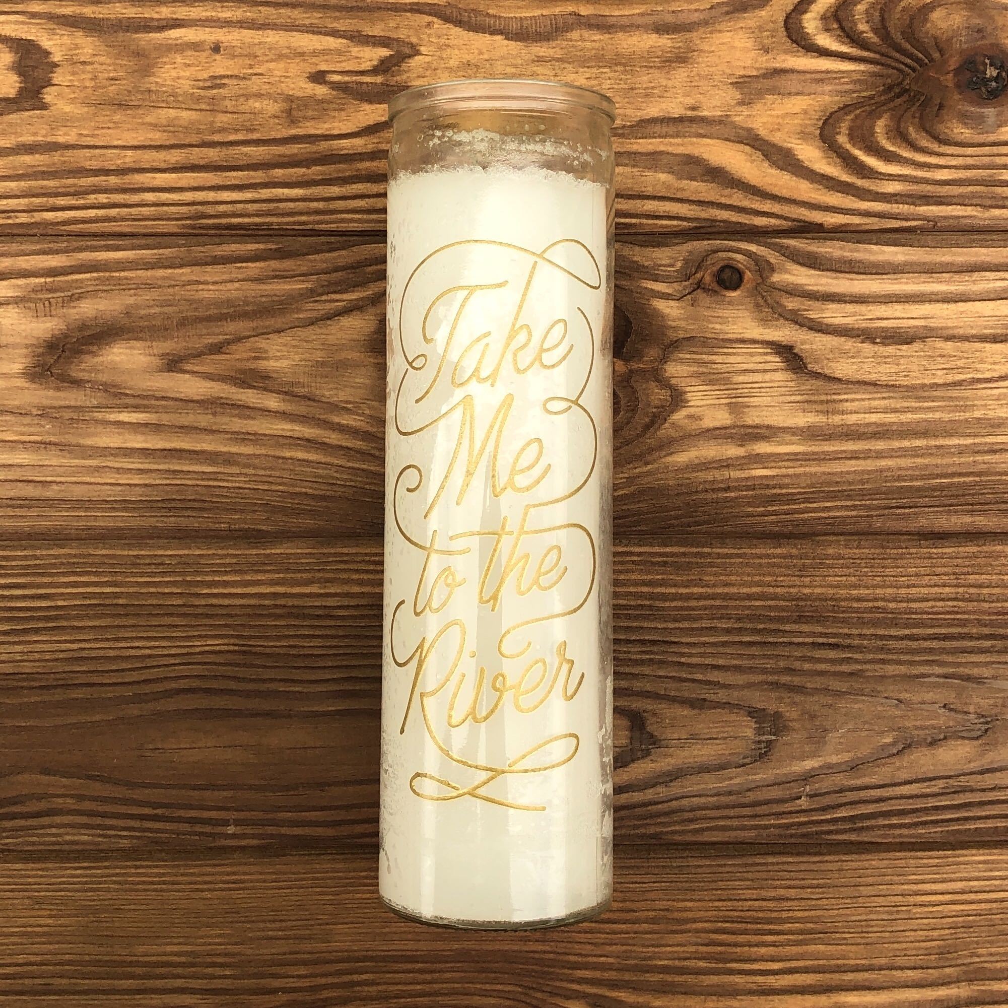 Take Me To The River Prayer Candle - Dirty Coast Press